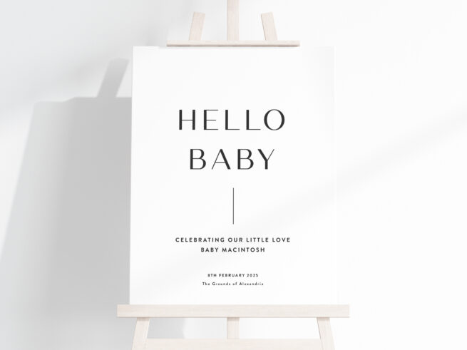 Welcome Sign | Hello Baby 02