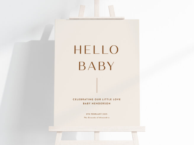 Welcome Sign | Hello Baby 01